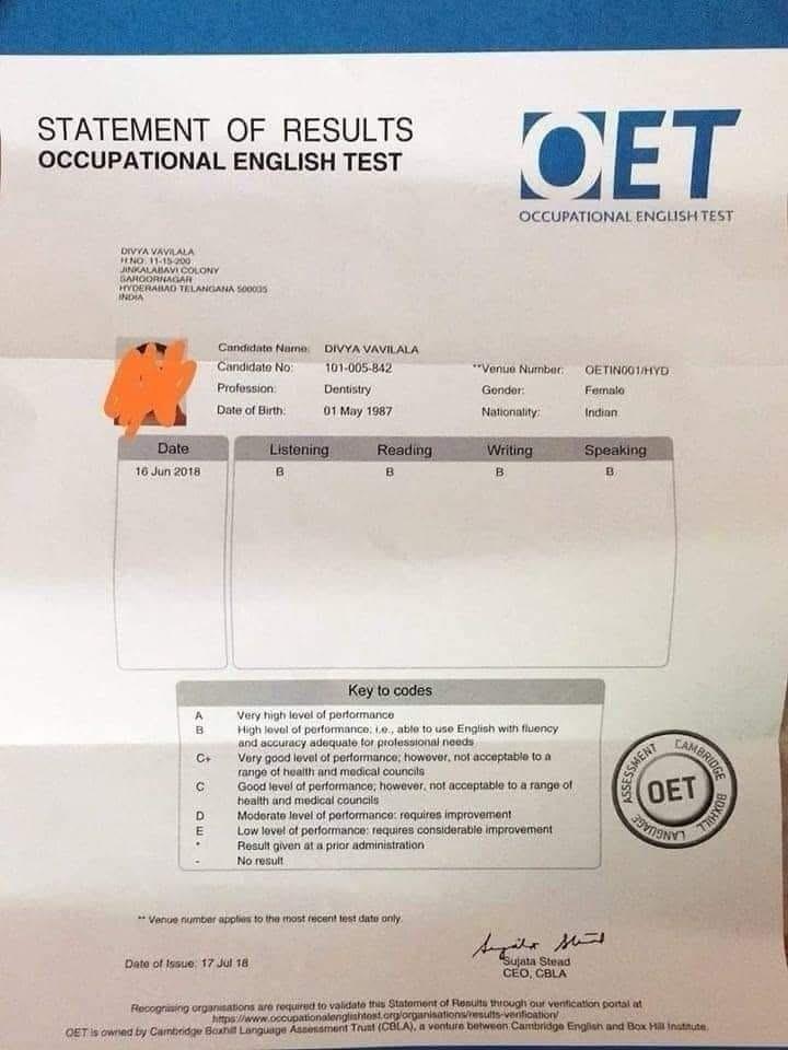 Buy a genuine OET Certificate Online