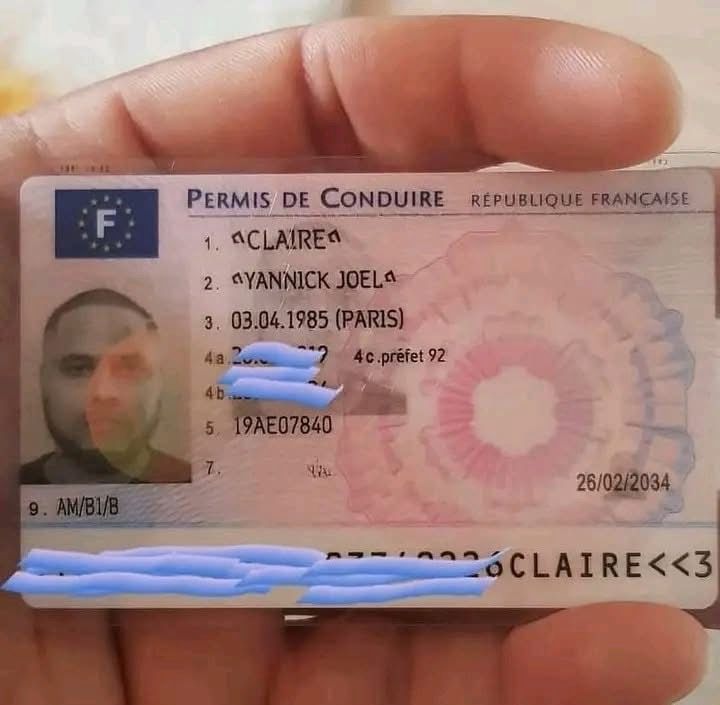 Achetez un vrai permis de conduire